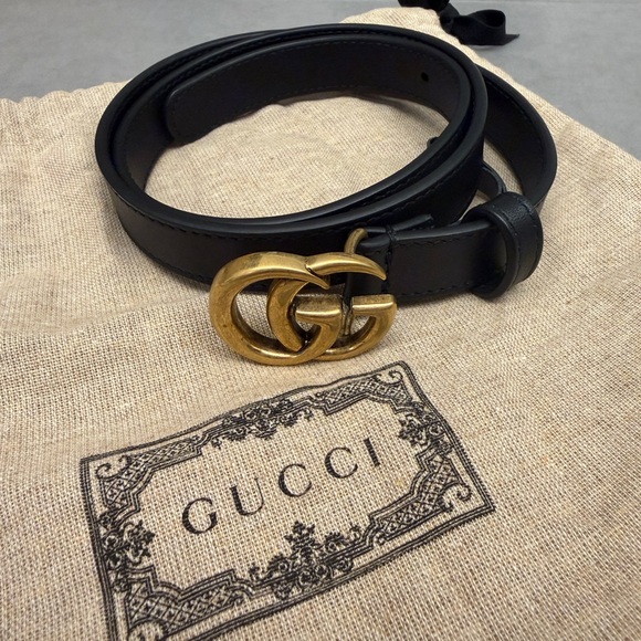 Gucci Accessories - Gucci Marmont Thin belt